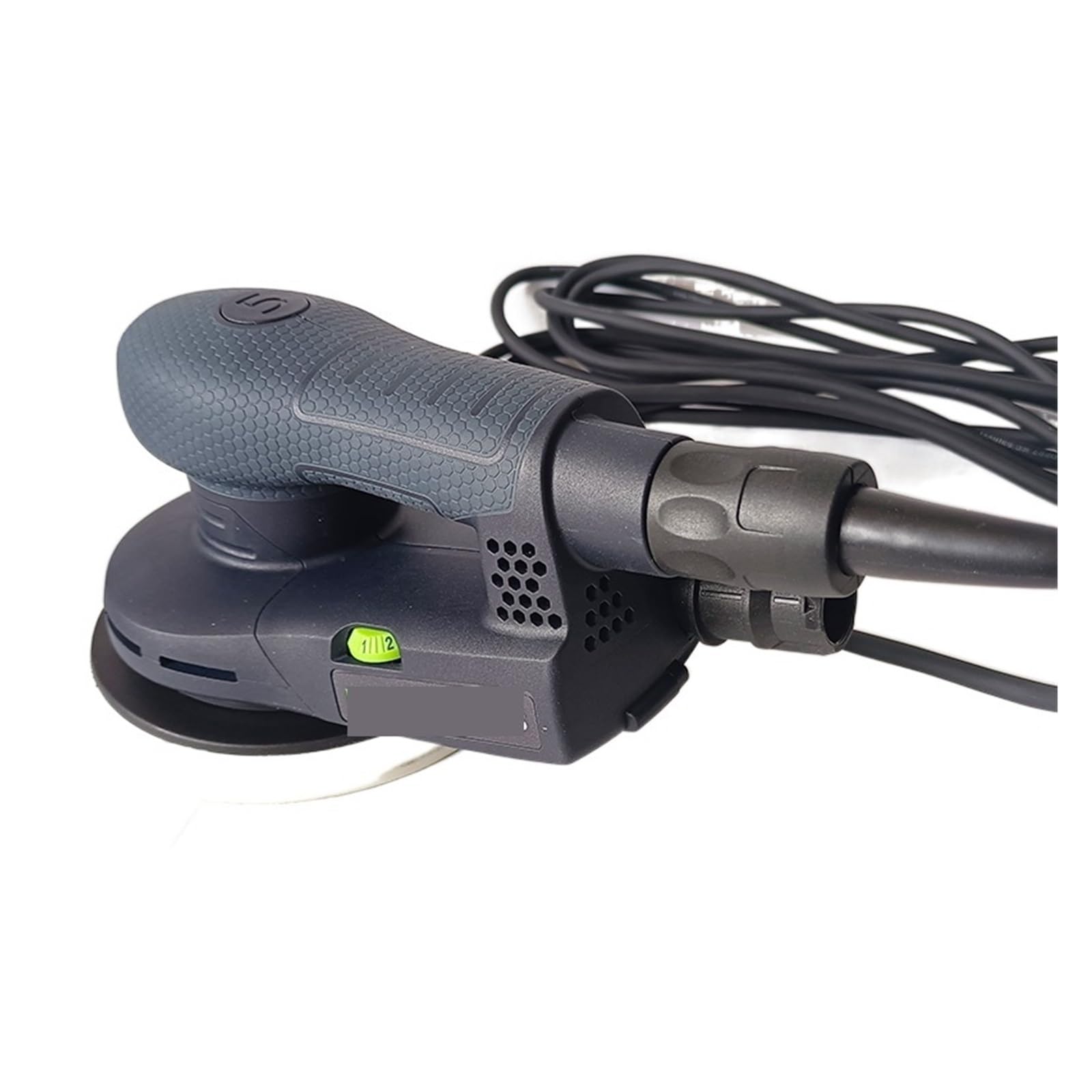 Máquina pulidora, lijadora Orbital, Lijadora eléctrica Orbital aleatoria de 6 Pulgadas, Herramientas de Lijado de Velocidad Variable con Recipiente de Polvo híbrido para lijar, pulir