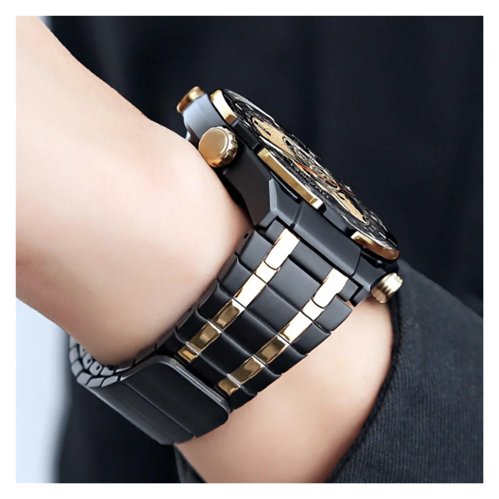 Bracelet en Acier Inoxydable Compatible avec la Montre S3 S1 Pro/S1 et Color 2/S1 Active Bracelet en métal Compatible avec Les Accessoires de Bracelet universels de 22 mm(H,22MM Universal)