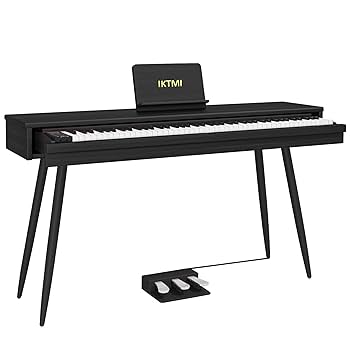 Amazon | IKTMI 引き出し 電子ピアノ 88鍵盤 木製 電子 ピアノ