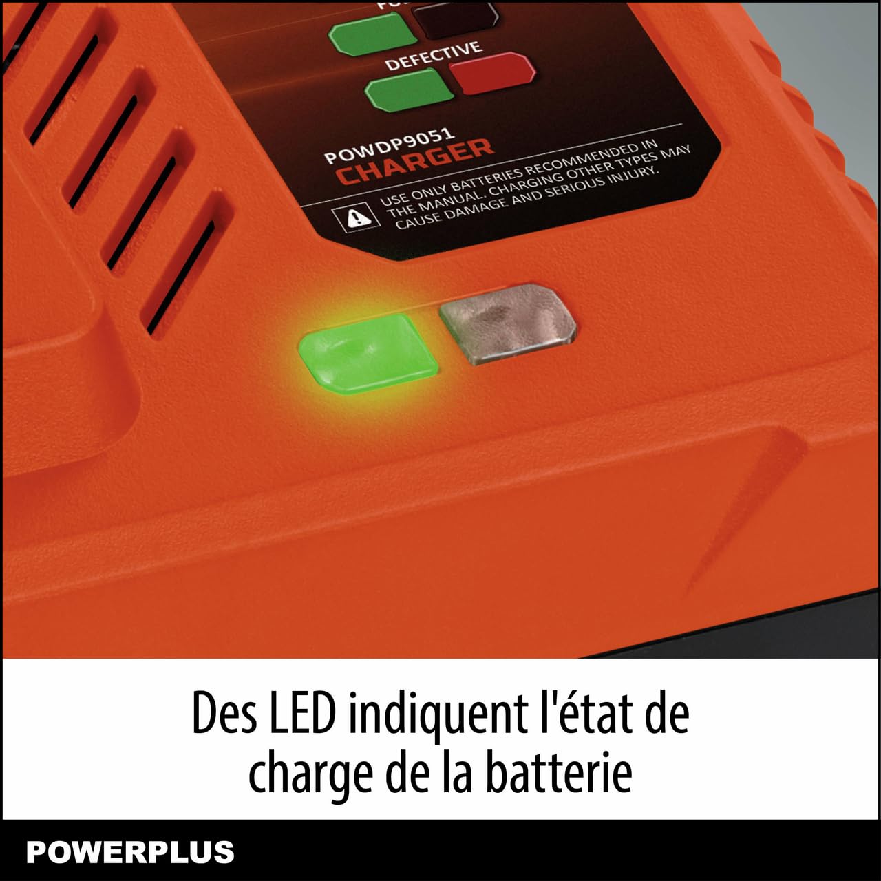 Chargeur de Batterie Powerplus Dual Power 4 A POWDP9051 pour Batteries 20 V 2x20 V 40 V