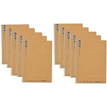 Maruman N237 Notebook, Ring Notebook, 0.26 inches 6.5 mm, Ruled, Basic, A5, 40 Sheets, Set of 10