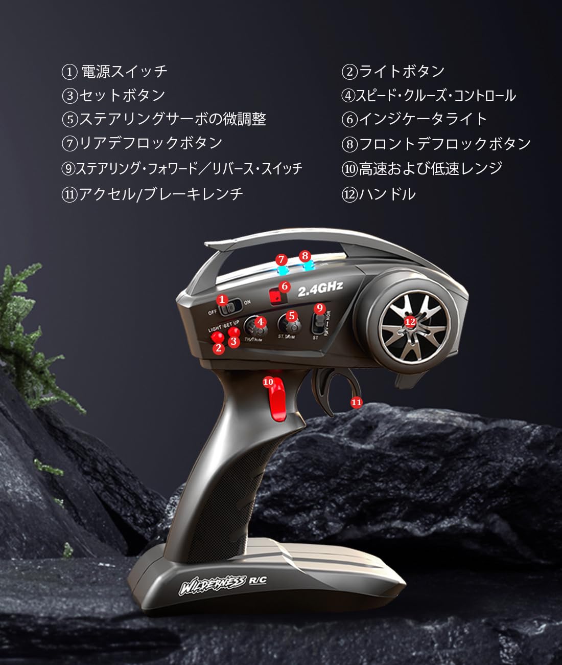 Amazon.co.jp: ラジコン オフロードカー オフロード ジープ 1/10