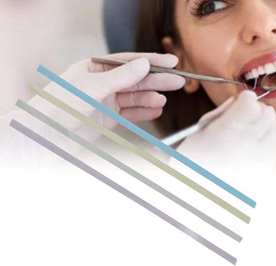 60PCS Dental Polishing Strips for Tooth Polishing, 4 Colors Dental File