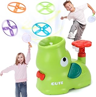 Jocossol Games for 3 4 5 6 7 8 Years Old Boys Kid, Toy for 3-7 Year Old Boy Girls Outdoor Toy for Kids Birthday Gift for 4-9 Years Old Boy Children Flying Disc Launcher Toy for Kids Adult