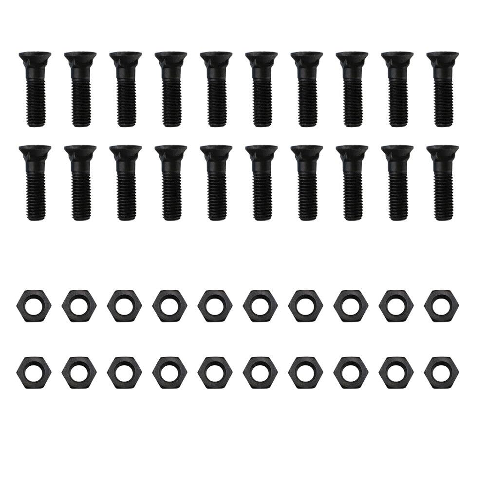 ACTIVLIFE for 20 - Plow Bolt & Nut for Blades/Cutting Edge 5/8-11x2 1/4 - Dome Head