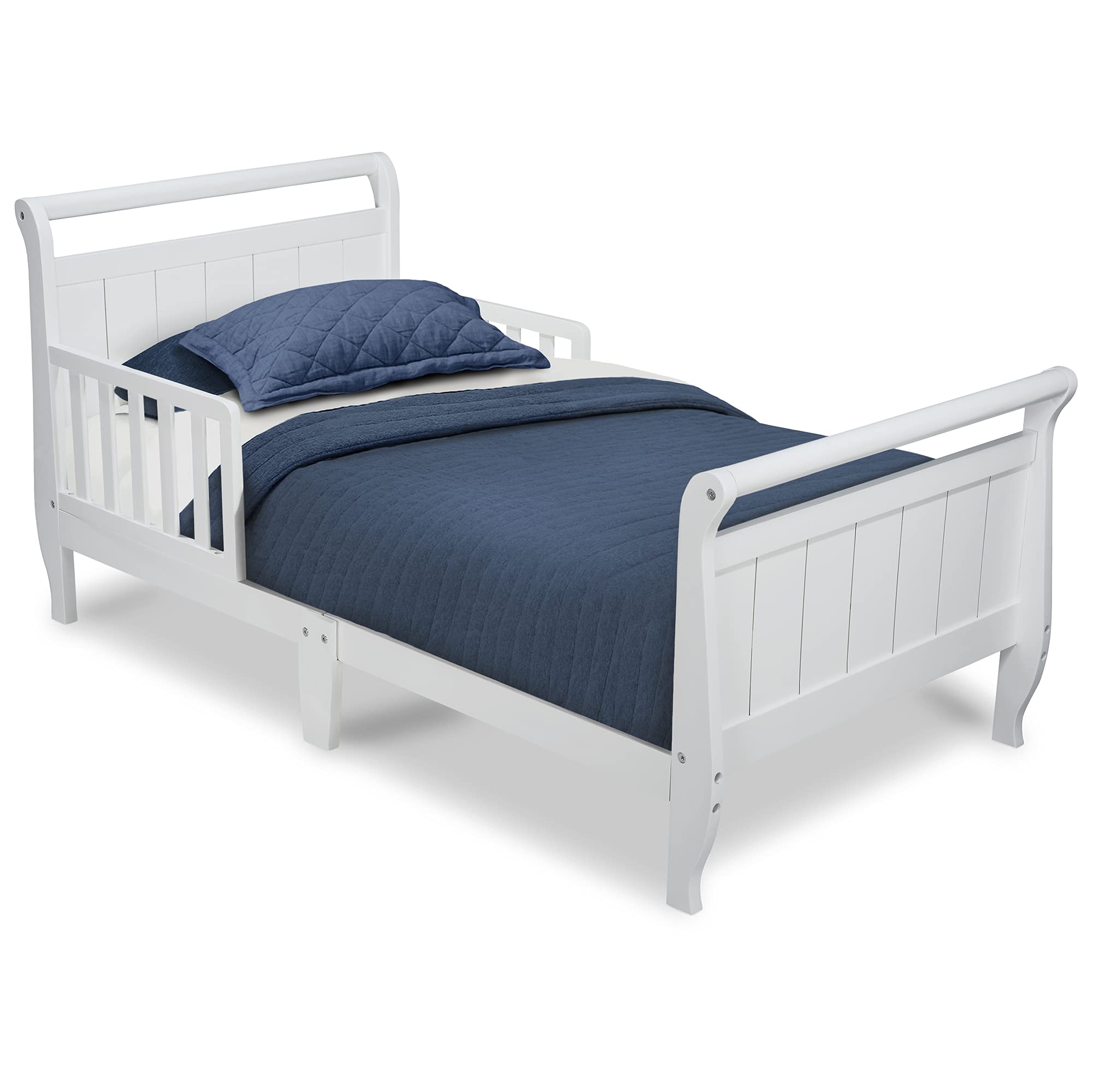 Delta ChildrenWood Sleigh Toddler Bed - Greenguard Gold Certified White