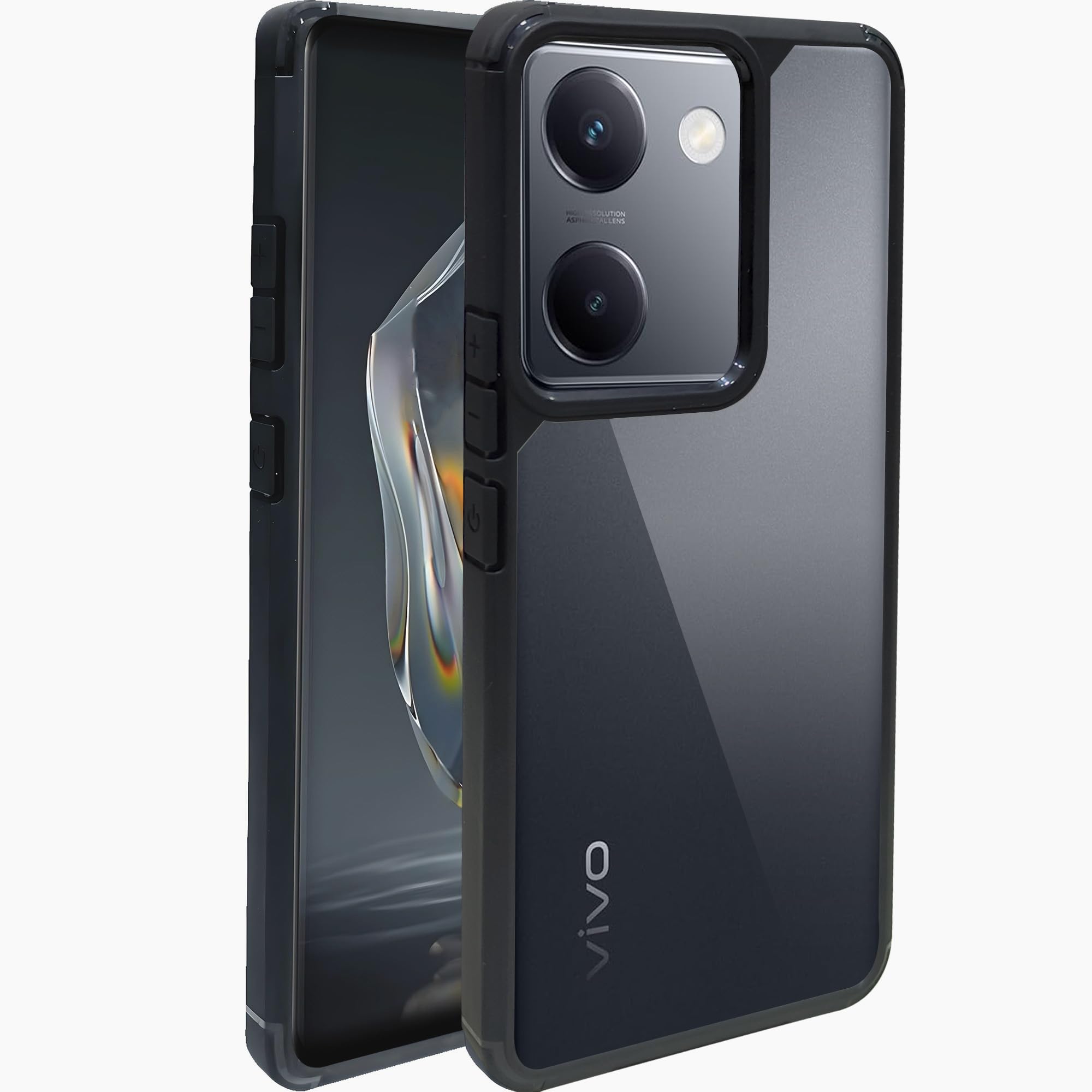 A rtistque Hard Clear Back Cover Case for Vivo Y200 Pro 5G / Y300 Plus | Shockproof TPU | Acrylic Armor Case for Vivo Y200 Pro 5G| Stylish Protective Design - Transparent (B0D9S98G51) Amazon Price History, Amazon Price Tracker