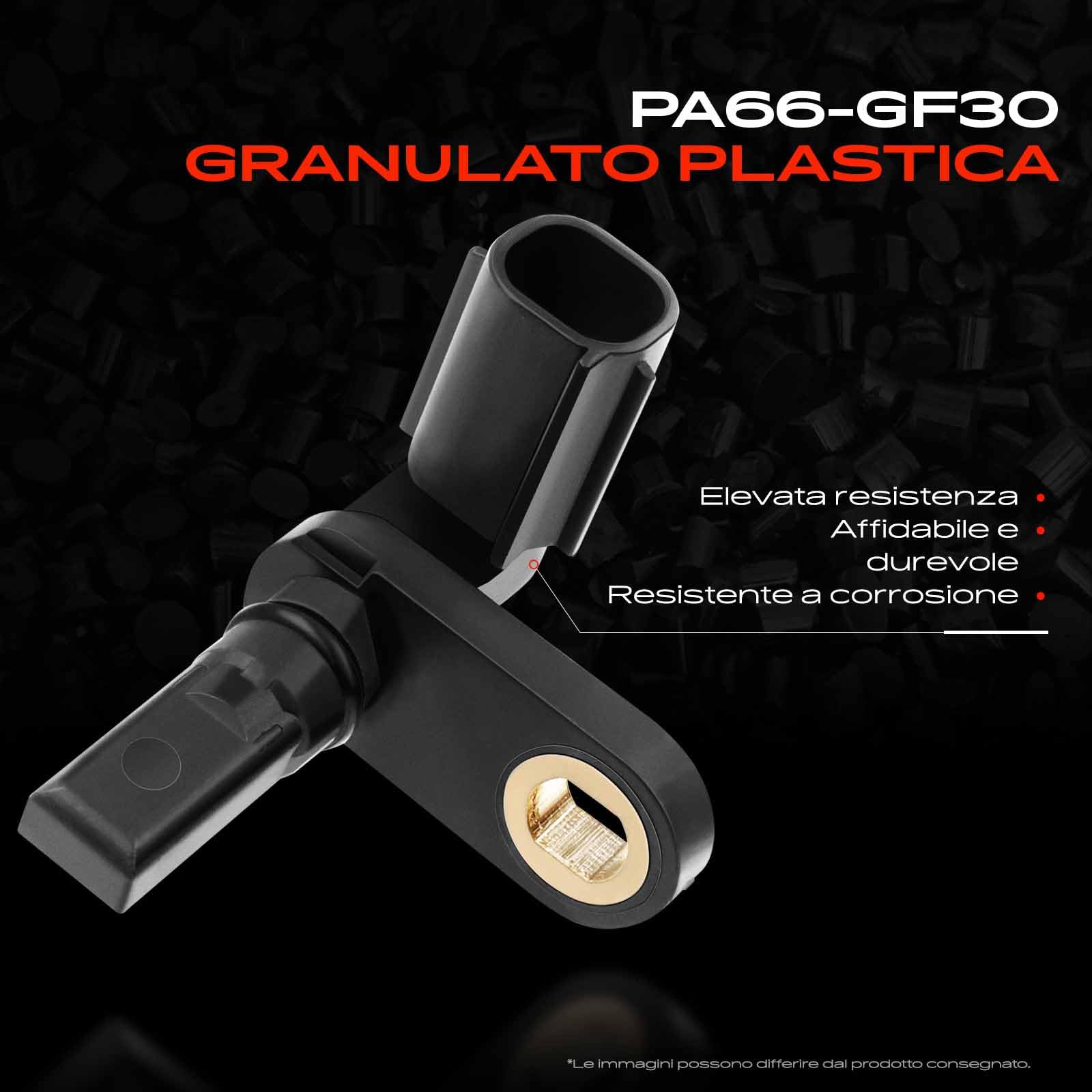 Frankberg 2x Sensori Velocità Ruota Sensore ABS 2-Poli Compatibile con T.o.u.r.a.n 1T3 T.i.g.u.a.n 5N Q3 8UB 8UG T.o.u.r.a.n 1T1 1T2 P.a.s.s.a.t