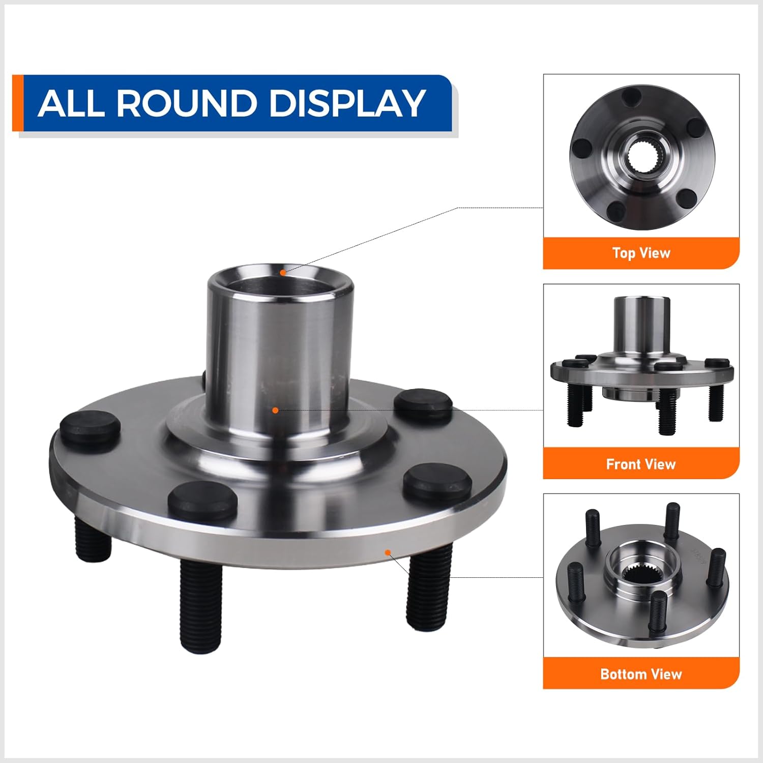 PAROD 518509 [Set of 2] Front Wheel Hub Bearing Assembly Fit for 1992-2003 Lexus ES300, 1999-2003 RX300 FWD ONLY, 1995, 2004 Toyota Avalon, 1992-2003 Camry V6 3.0L, 1998-2003 Sienna, 1999-2003 Solara - Image 2