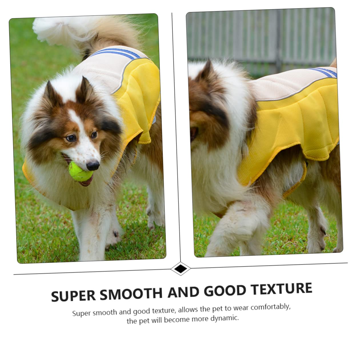 Gilet Rafraîchissant D’Chien Jaune XL en Polyester
