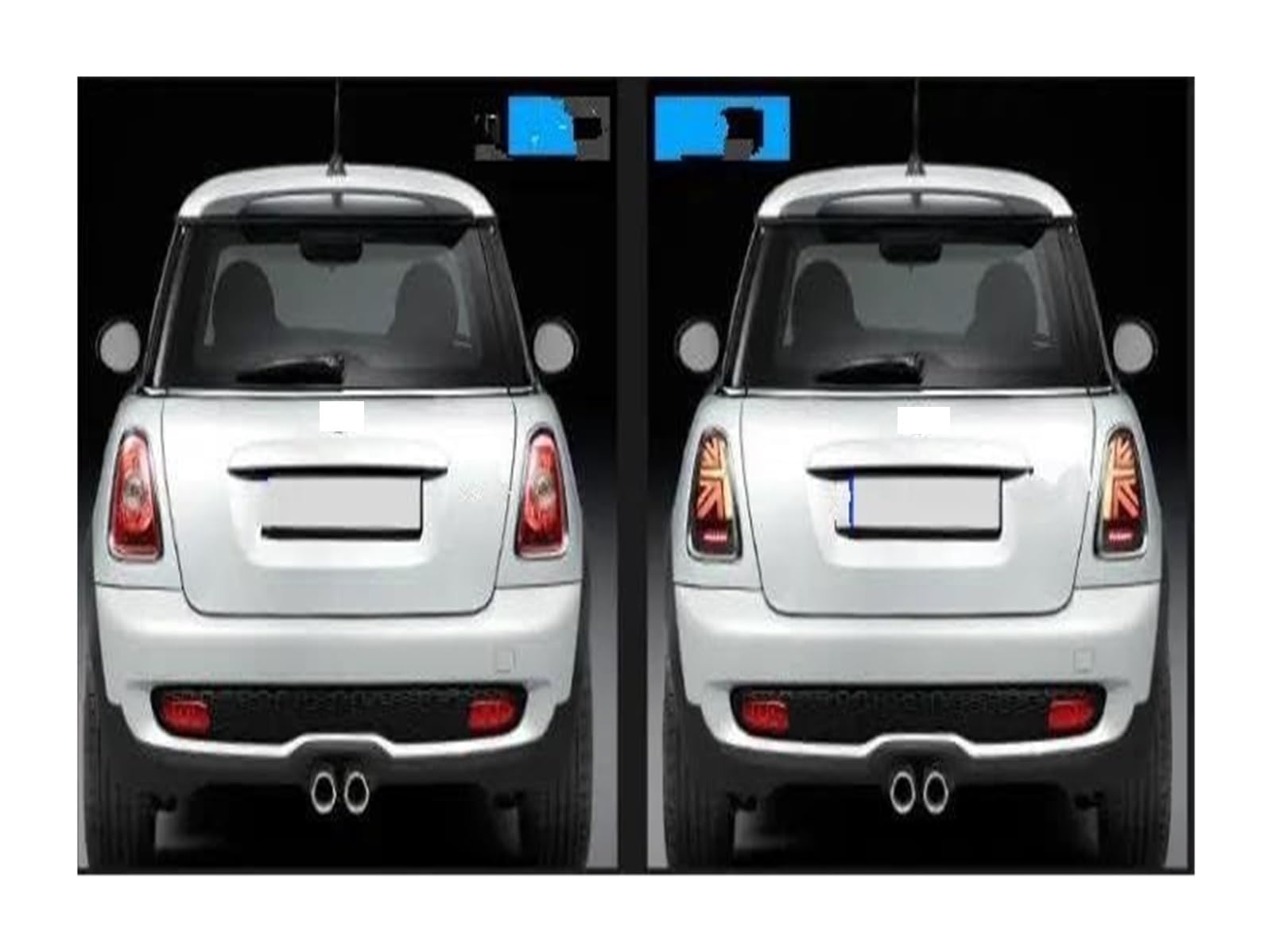 Para R56 Para R57 Para R58 Para R59 Señal Giro Luz Freno Conjunto Lámpara Marcha Atrás Conjuntos Trasera Coche Señal Giro Espejo(2 Sides Smoke,2011-2013)