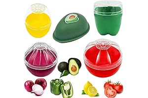 5-Piece Pepper Saver Set Keeps Peppers Fresh in the Fridge!