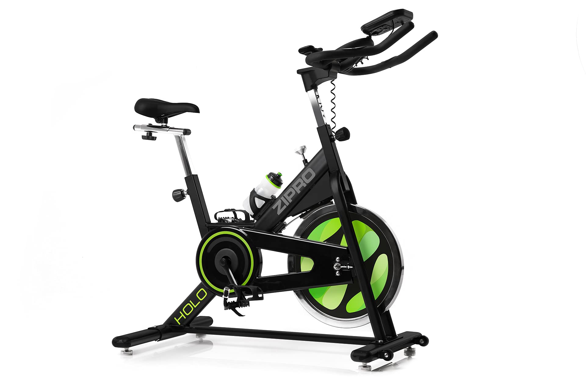 Zipro Cyclette Holo 2, Fitness Bike Ergometrico, Trainer Magnetico per Bicicletta, Ergometro fino a 130 kg, Bici da Interno, Cyclette per Allenamenti Domestici, Batteria Operata