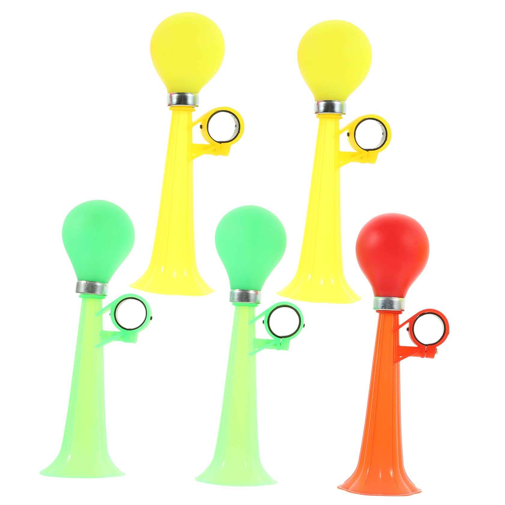 FOYTOKI 5pcs Bicycles Bike Horns for Boys and Girls Teens Loud Air Horns Safety Cycling Accessories Easy Install Design Random Color