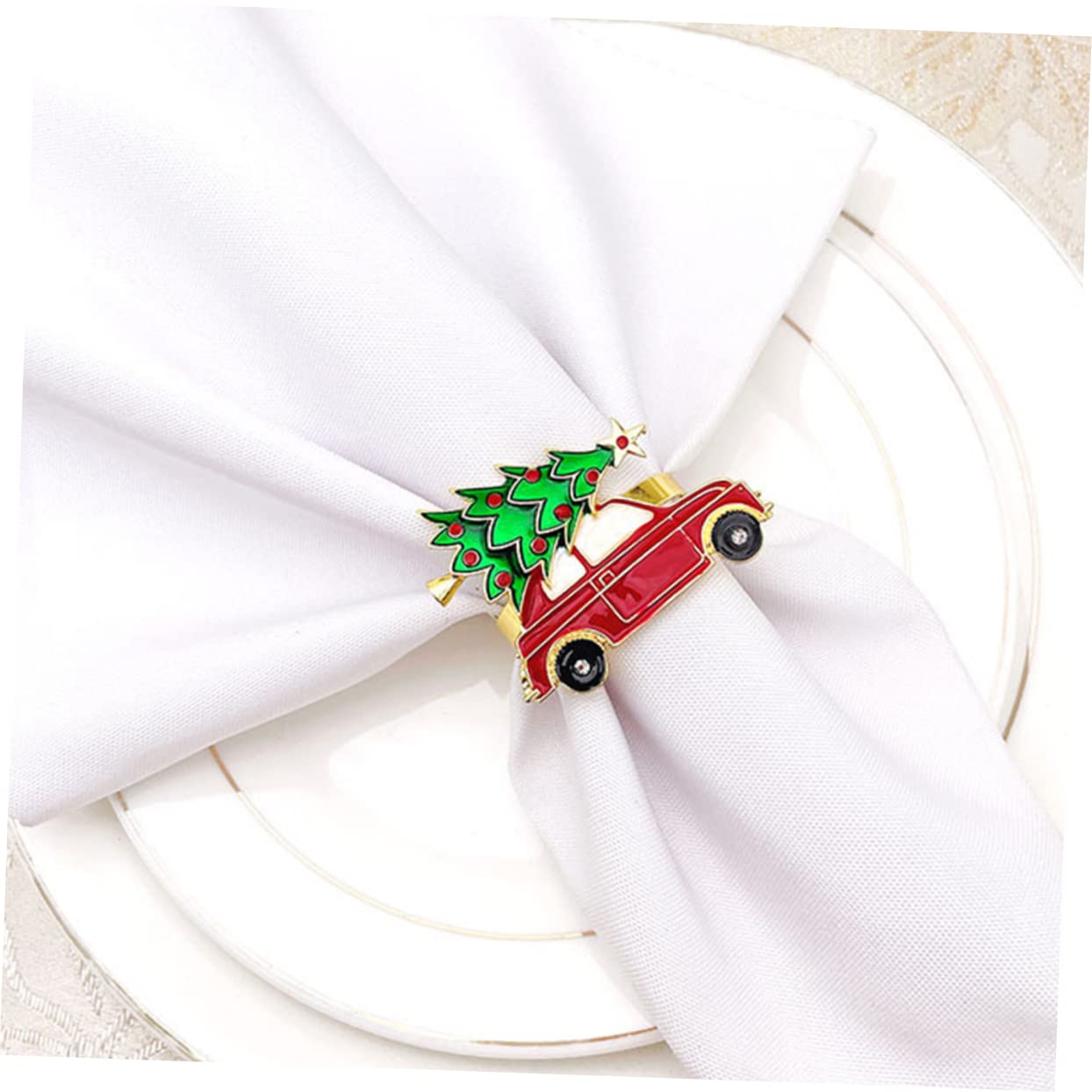 OUNONA 18stücke Weihnachtsserviettenringe Aus Metall Elegante Napkin Buckle Für Festliche Tischdekoration Bei Hochzeiten Partys Und Festen