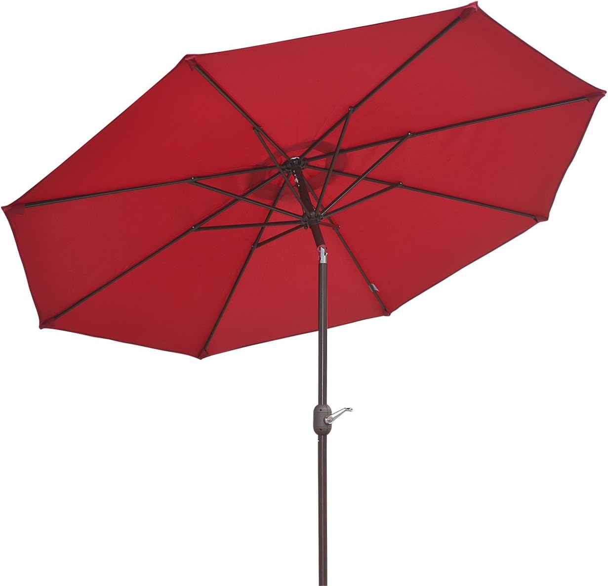 BenefitUSA 9' PARASOL PATIO NEW GARDEN PATIO UMBRELLA SUNSHADE MARKET OUTDOOR-BURGUNDY