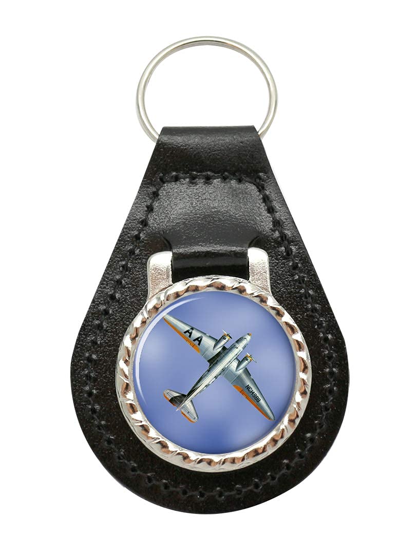 Giftshop UK Douglas DC-3 Dakota Leather Key Fob
