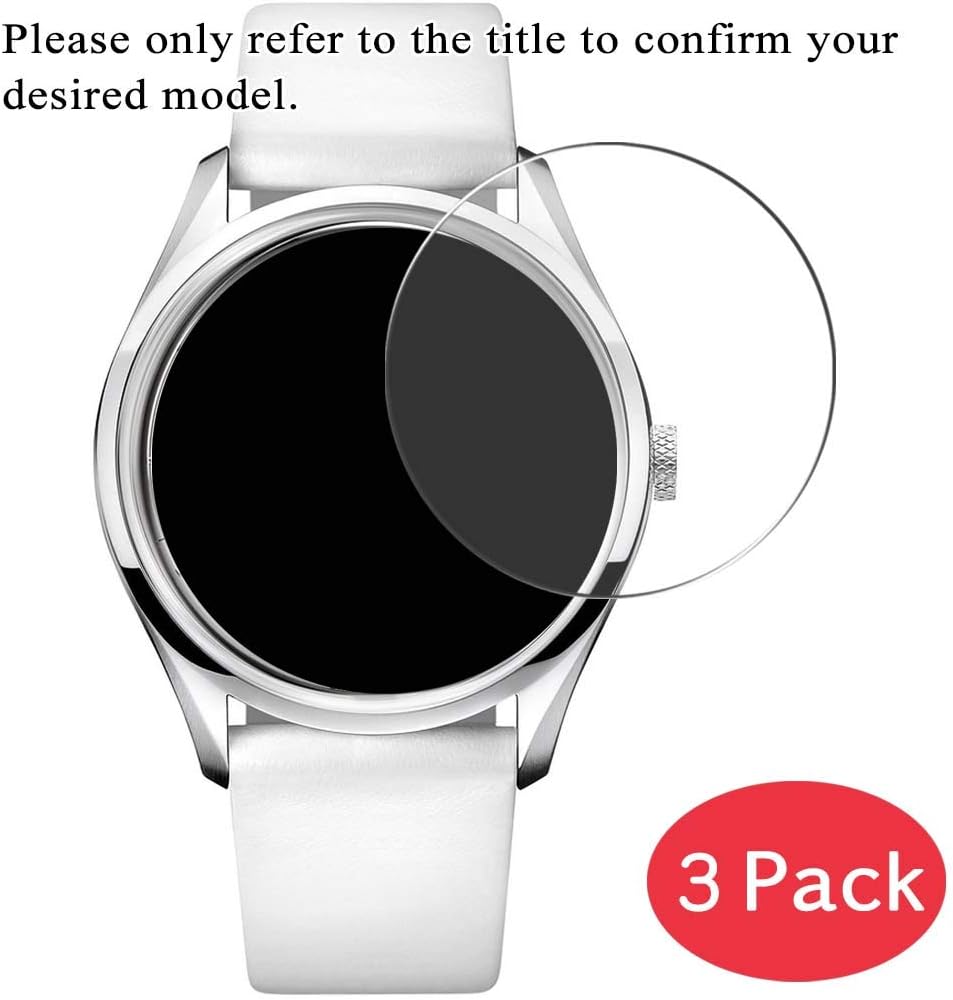 SynvySynvy [3 Pack] Tempered Glass Screen Protector, Compatible with Folli Follie WF13F030SSW-WH 9H Film Smartwatch Smart Watch Protectors