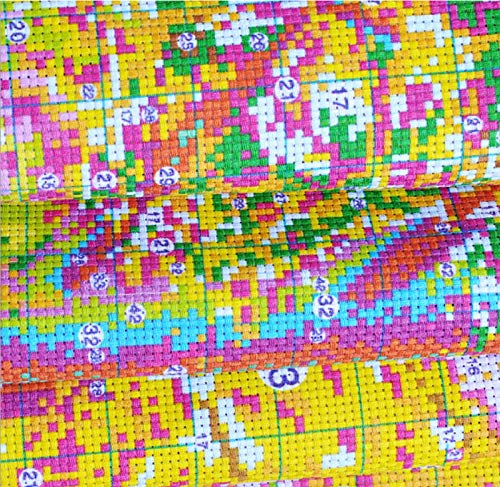 Full Stamped Cross Stitch Kits 11Ct Pre-Printed (Forever) Painting Cross Stiching Diy Art Crafts & Sewing 3-Strand Needlepoints Kit For Home Decor(18.11X18.11Inch), Stars And Stripes Pattern #TOP4