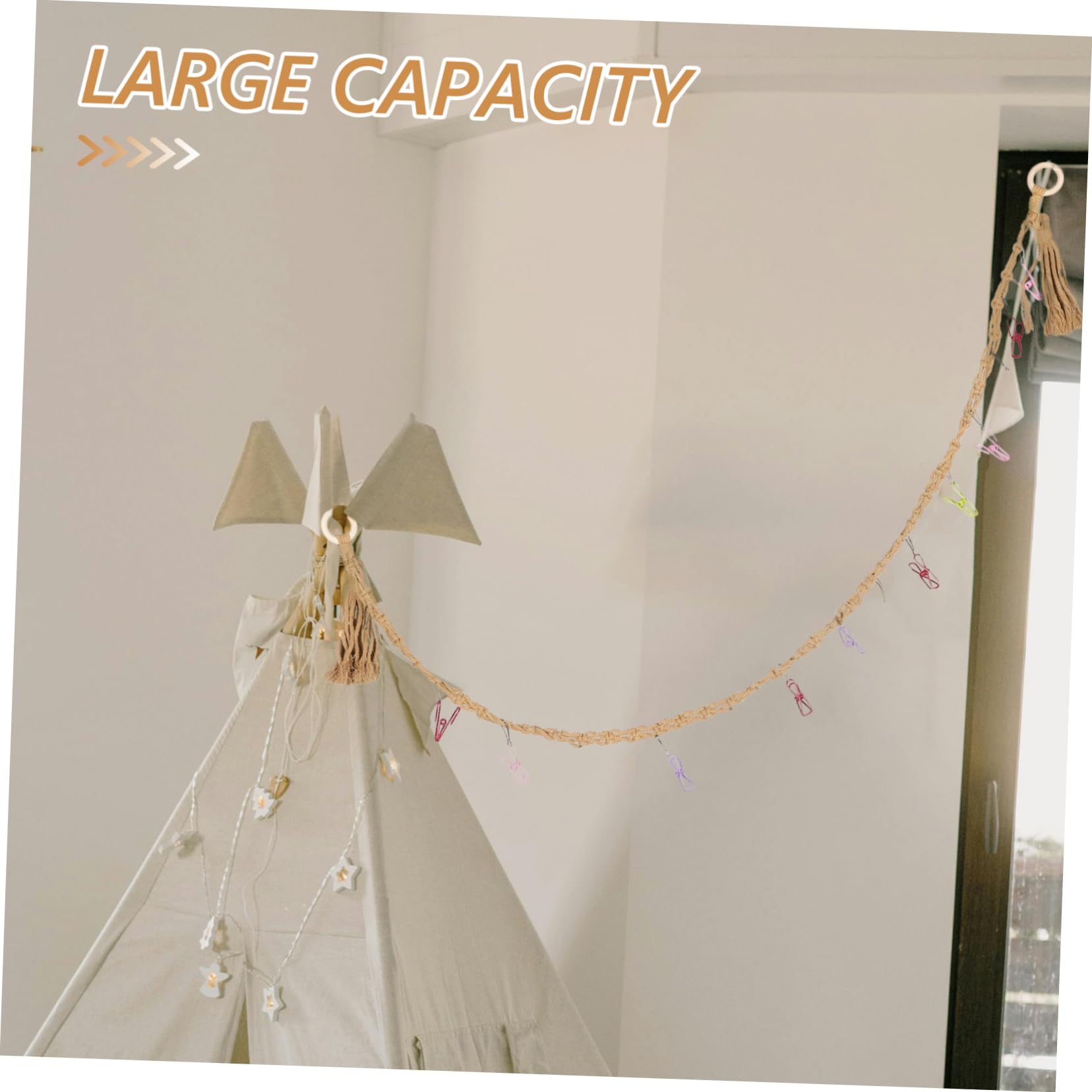 STOBAZA Organize Your Boys and Girls' Room Wall Corner Organizer Set Woven Hat Storage Belt for Easy Access