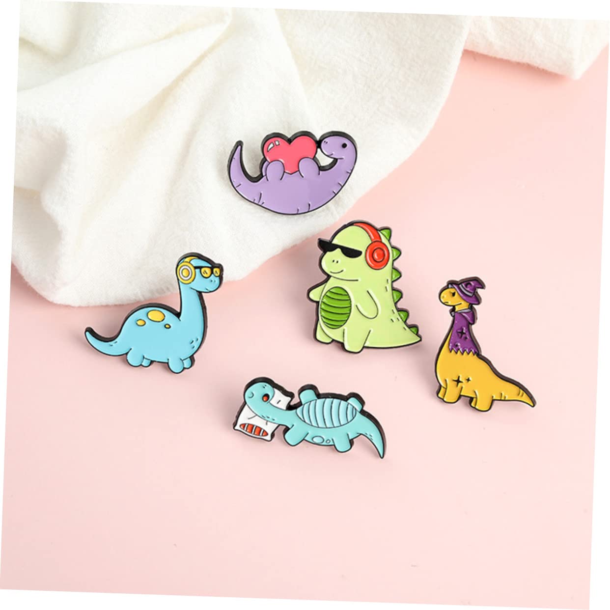 SOIMISS 25stücke Teiliges Dinosaurier Broschen Niedliche Cartoon-anstecker Für Kleidung Und Accessoires Langlebiges Modisches Design Aus Geschenkidee Für Dinosaurier-fans