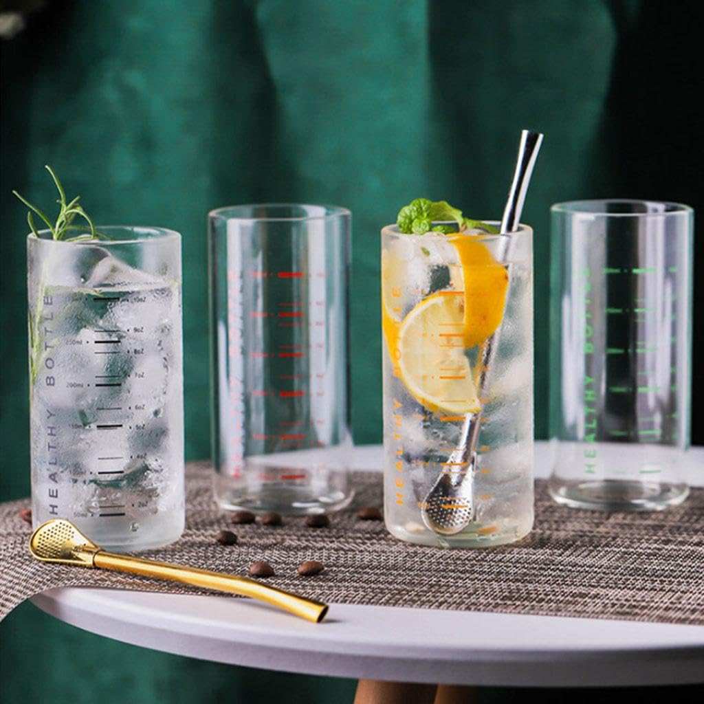 Elegante Colección de Tazas Medidoras de Vidrio para Medidas de Cocina, 4 Piezas