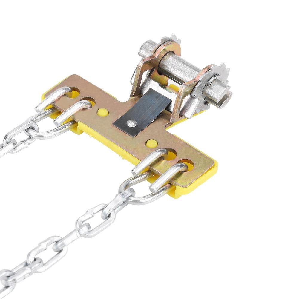 EVGATSAUTO Reifen Anti-Rutsch-Ketten, 3 Stück Anti-Rutsch-Schlamm Schnee Reifen Reifen Kette Winter Security Reifengürtel für PKW LKW SUV Oxford Stoff, Stahl(M.)