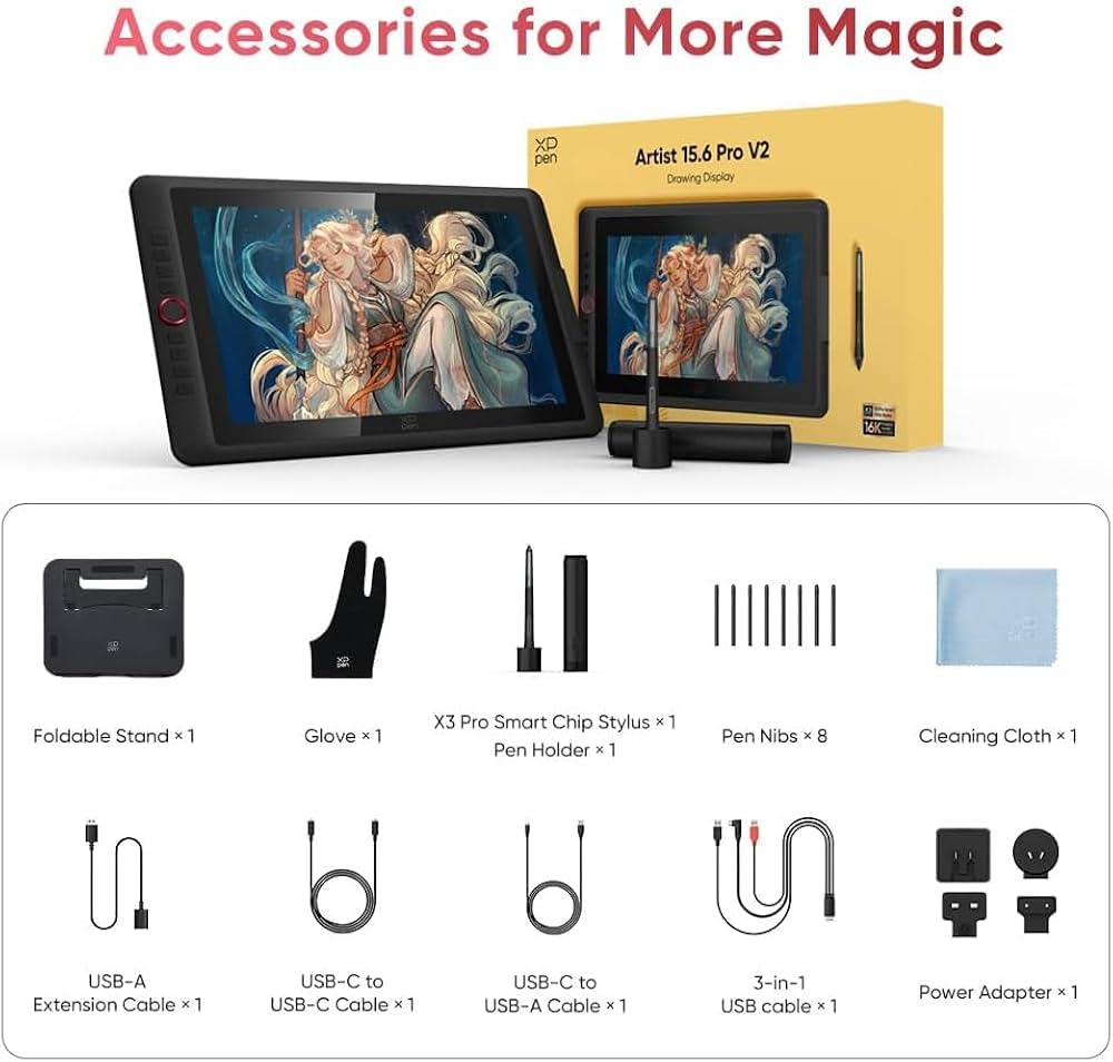 Amazon.in: Buy XP-Pen Artist 15.6 Pro V2 Drawing Tablet with