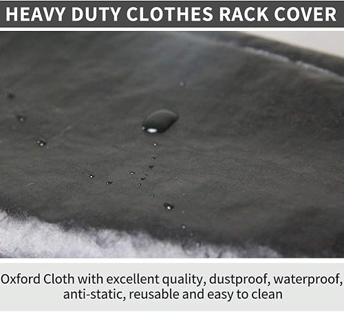 Miniatura 5 de Funda para perchero de 59 pulgadas, bolsas de ropa para colgar ropa, funda para perchero, bolsas colgantes para almacenamiento de armario, funda