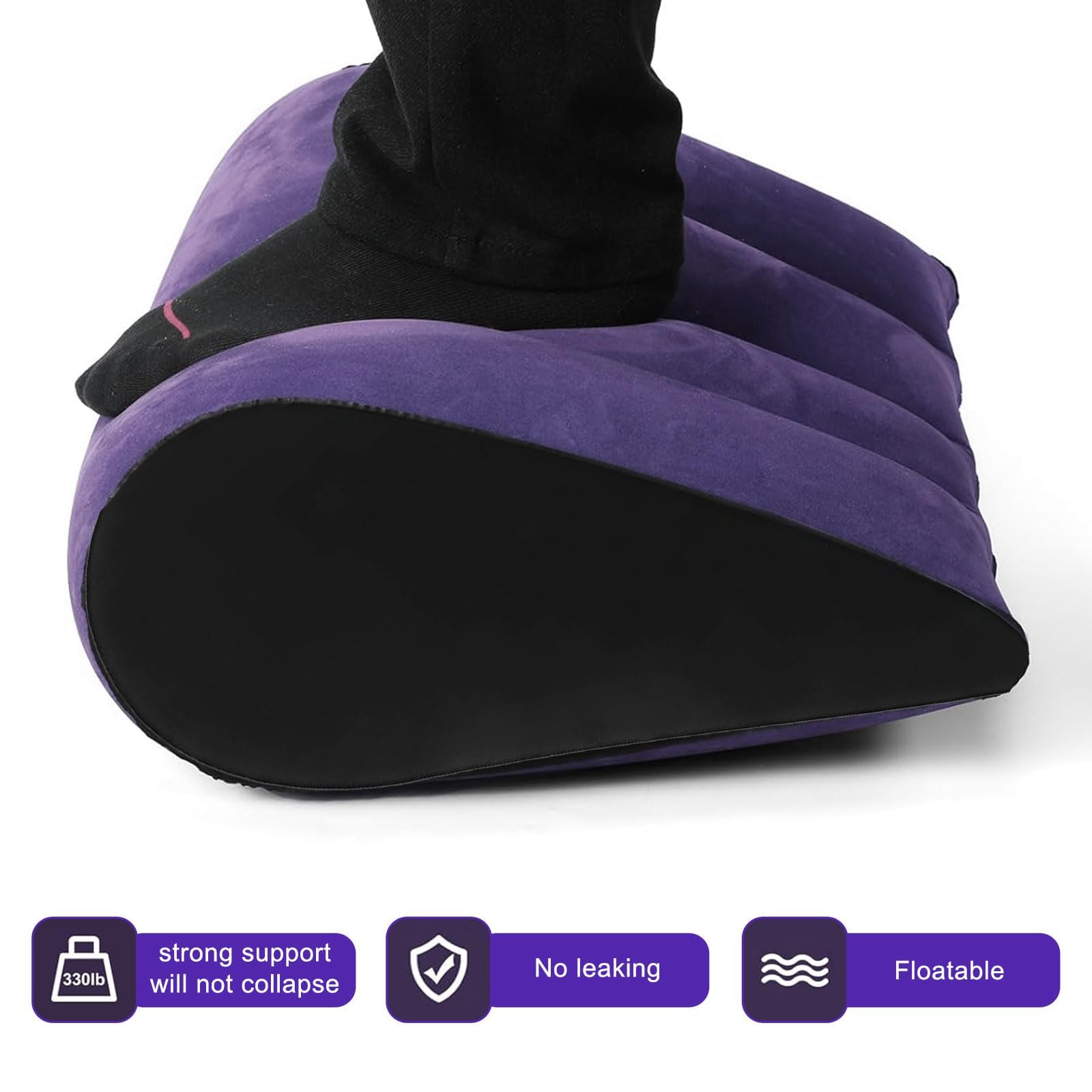 Cuscino Sessuale Gonfiabile con Foro – Cuscino Lombare per Coppie, Supporto per Posizioni Profonde, Giocattolo Erotico Intimo per Donna e Uomo