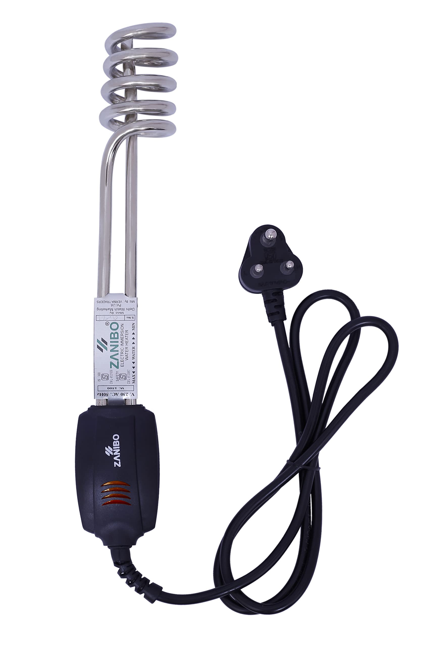 ZANIBO 2000W Water Heater Rod Shock Proof Immersion Heater With Copper  Heating Element u0026 ABS Thermoplastic Polymer Handle - (Black, ZIH-2000W) :  Amazon.in: Home u0026 Kitchen