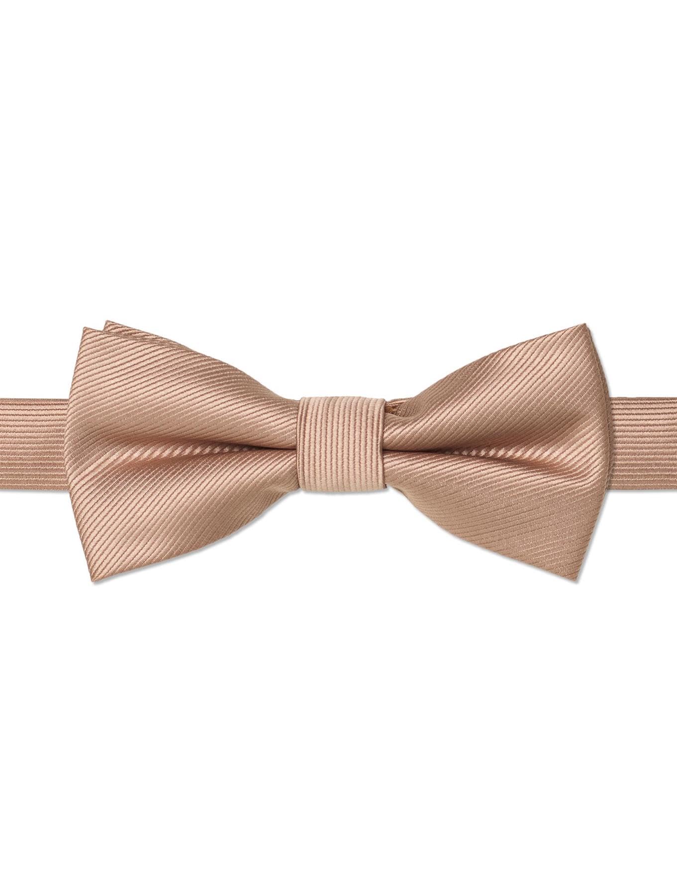 Roco boys banded gold dickie bow, ribbed texture, ages 5-15yrs
