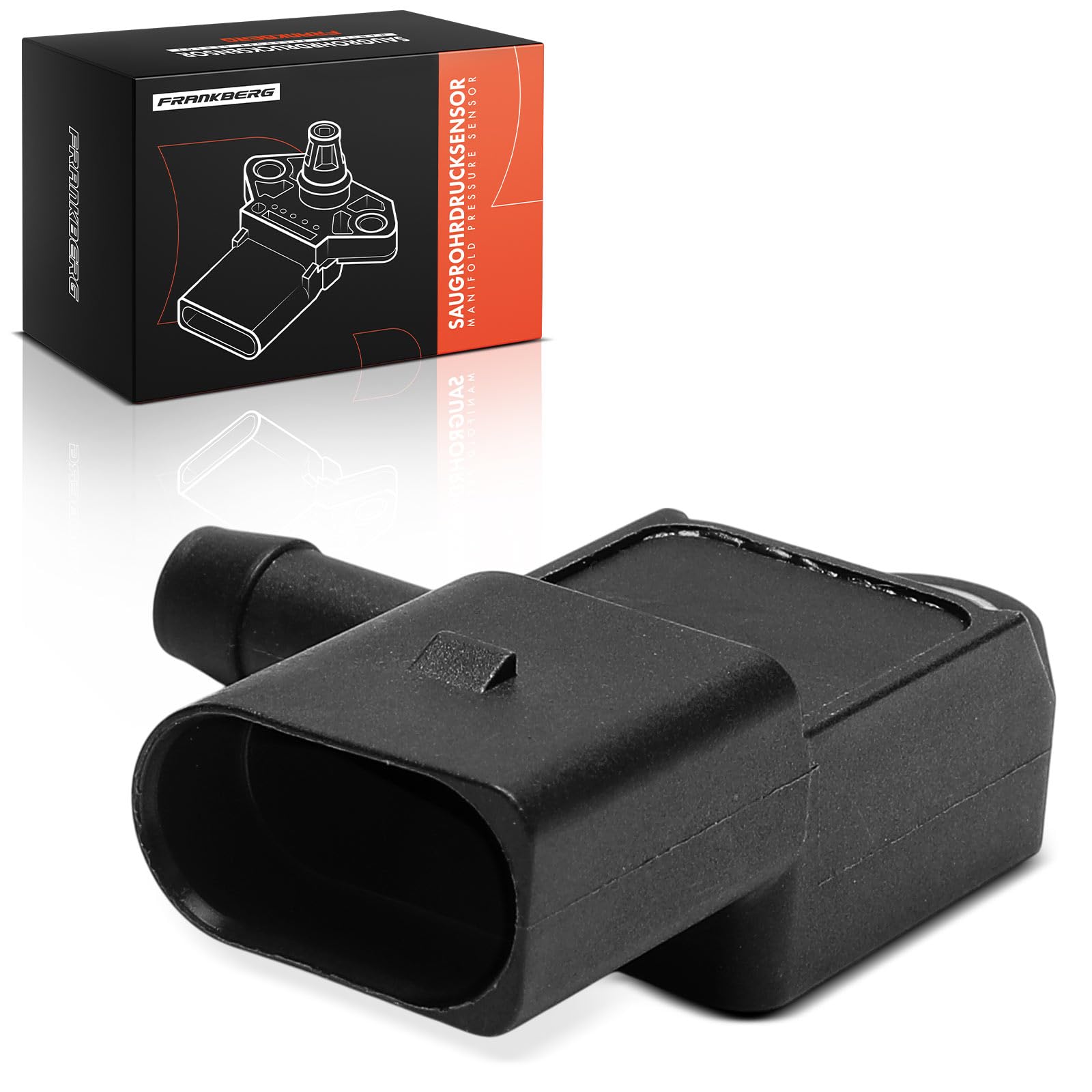 Frankberg Sensore pressione collettore di aspirazione Pompa carburante Pompa Diesel 3-Poli Compatibile con P.a.s.s.a.t Variante 3G5 CB5 O.c.t.a.v.i.a III Combi 5E5 5E6 Replace# 04L145049L
