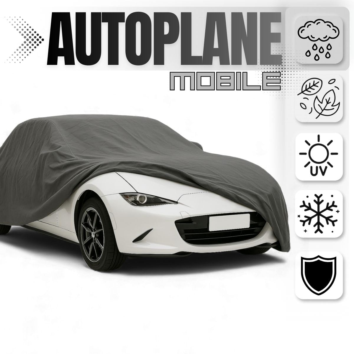 Z4L Premium Autoplane passend für MX-5 Bj. 1989- / 1998- / 2005- / 2015- atmungsaktiv 4-Schicht Outdoor Schutz