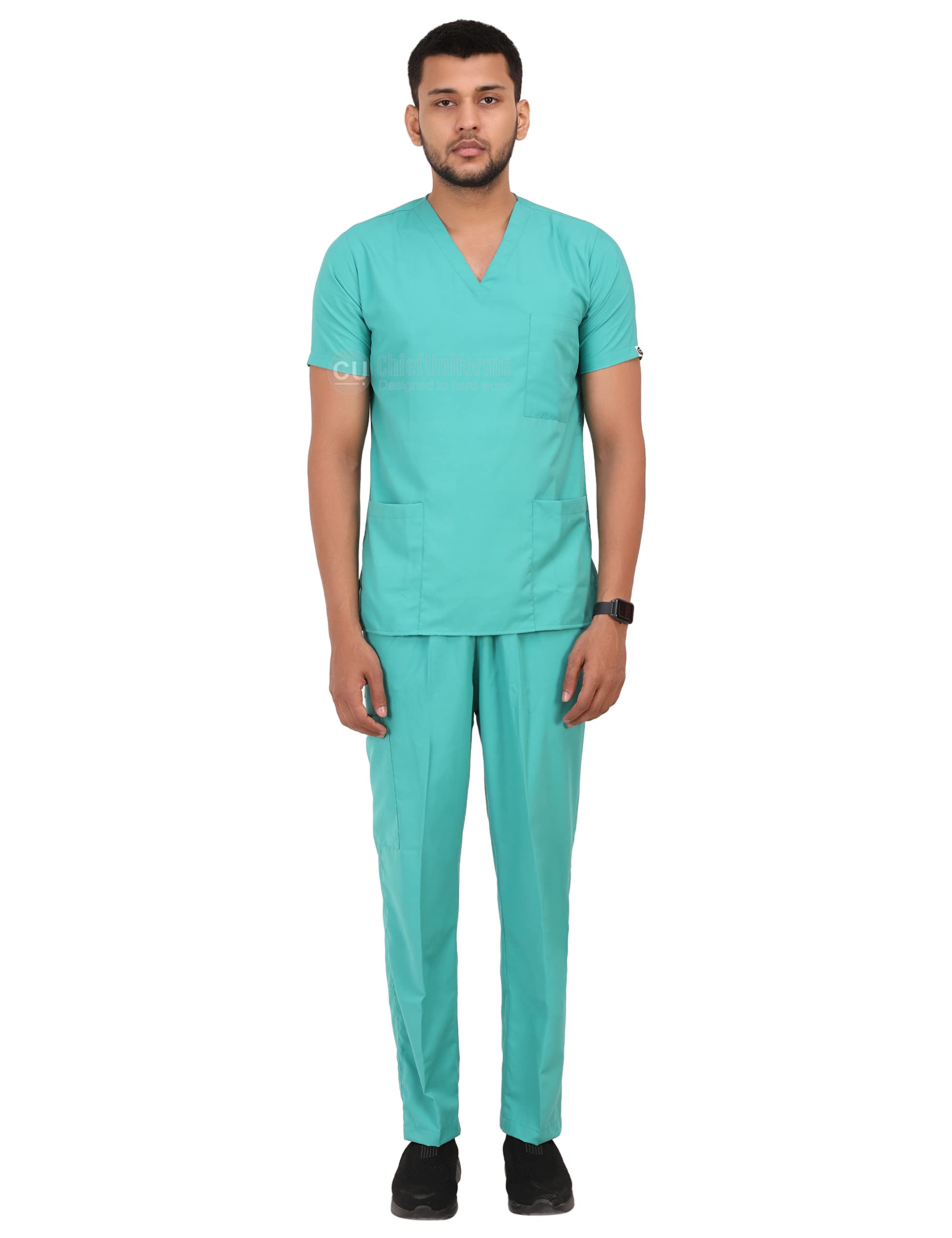 Proexamine Surgicals Unisex Scrub Suit set V-Neck 3 Pocket Top and Cargo Type Trouser with Matching Scrub Cap (42-XL, Sea Green) (B09Y8VFSQX) Amazon Price History, Amazon Price Tracker