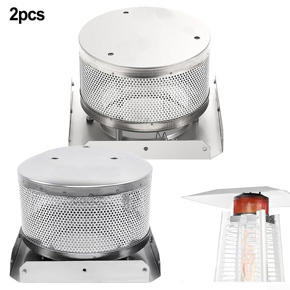 Base de pantalla de acero inoxidable para calefacción piramidal de 7 | 7 pulgadas de diámetro, 5.2 pulgadas de alto, se adapta a los modelos piramidales, fácil montaje