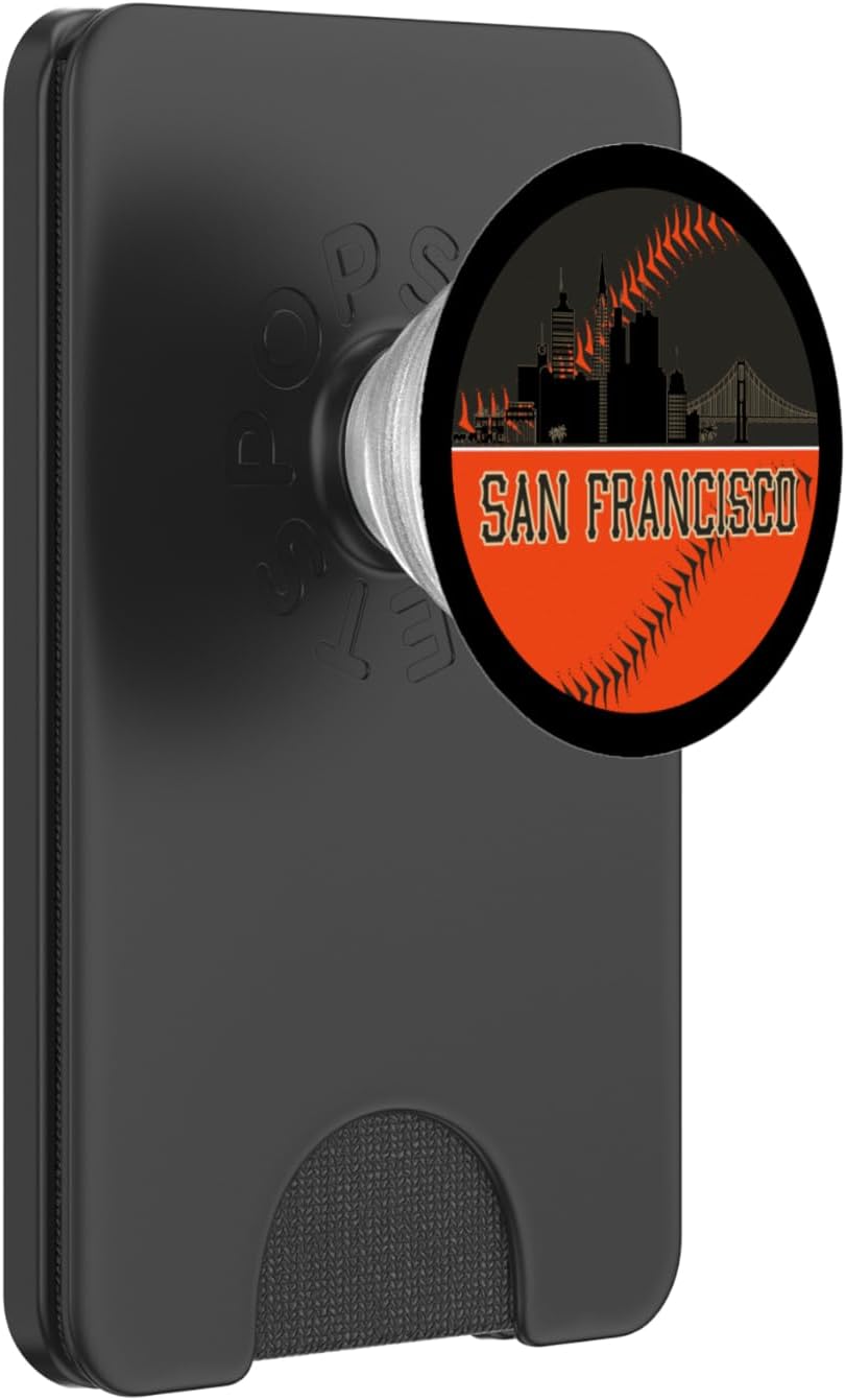 My Town Gear San Francisco Baseball PopSockets PopWallet for MagSafe
