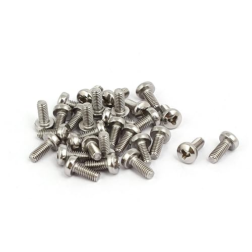 IIVVERR M2.5x6mm 304 Stainless Steel Y Type Drive Pan Head Tamper Proof Security Screws 30pcs (M2.5x6mm 304 Acero Inoxidable Tipo Y Cabeza de la