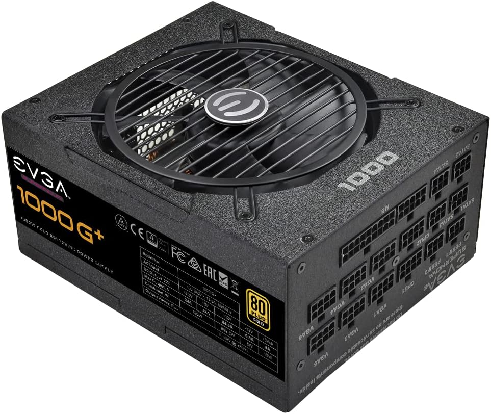 EVGA SuperNOVA 1000 G+, 80 Plus Gold 1000W Fully Modular Power Supply thumbnail 4