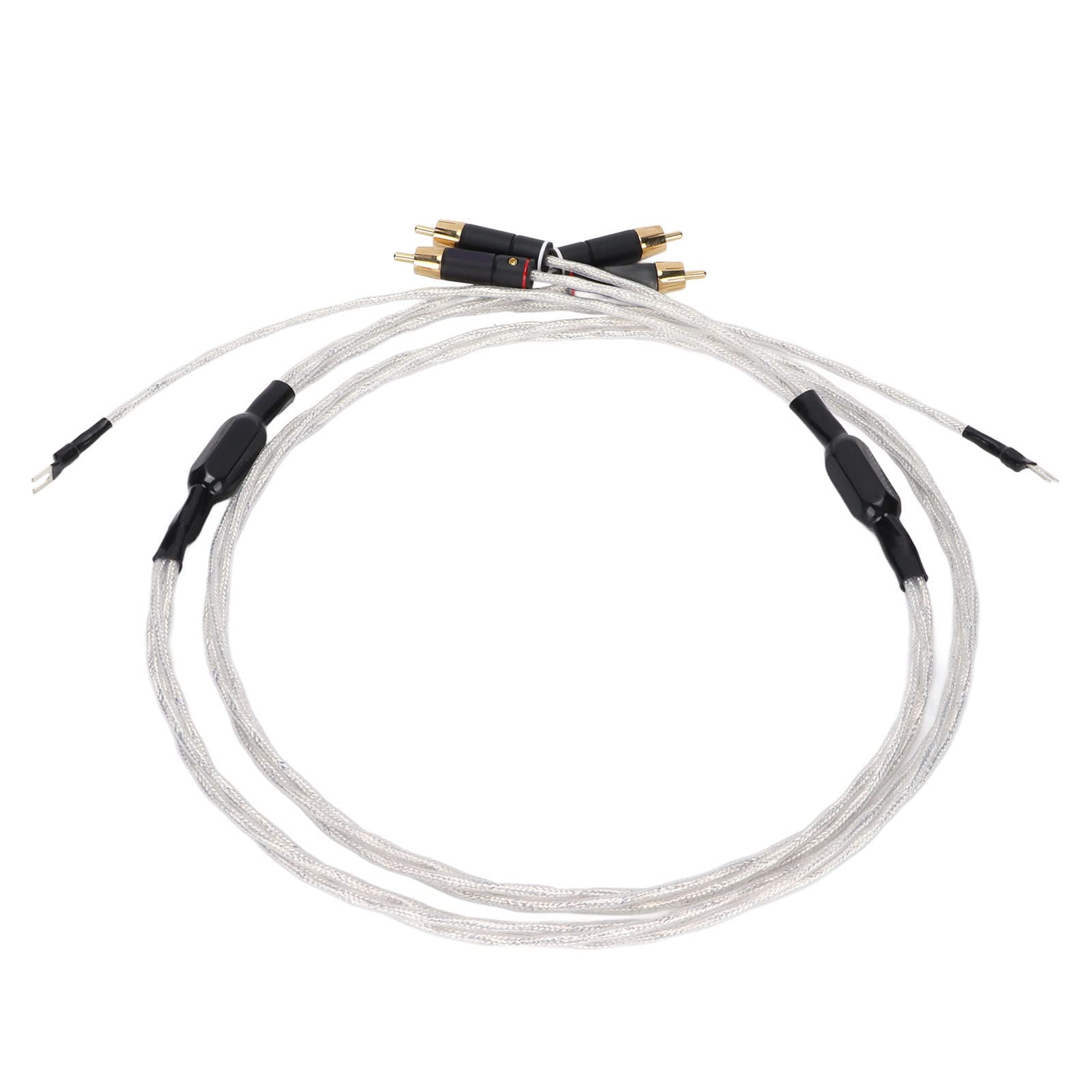 TOPINCN Audiophiles Cavo Trasmissione del Segnale Placcato Oro Premium Cavo da a per Appassionati di Domestico Bianco XS-0608 (1M)