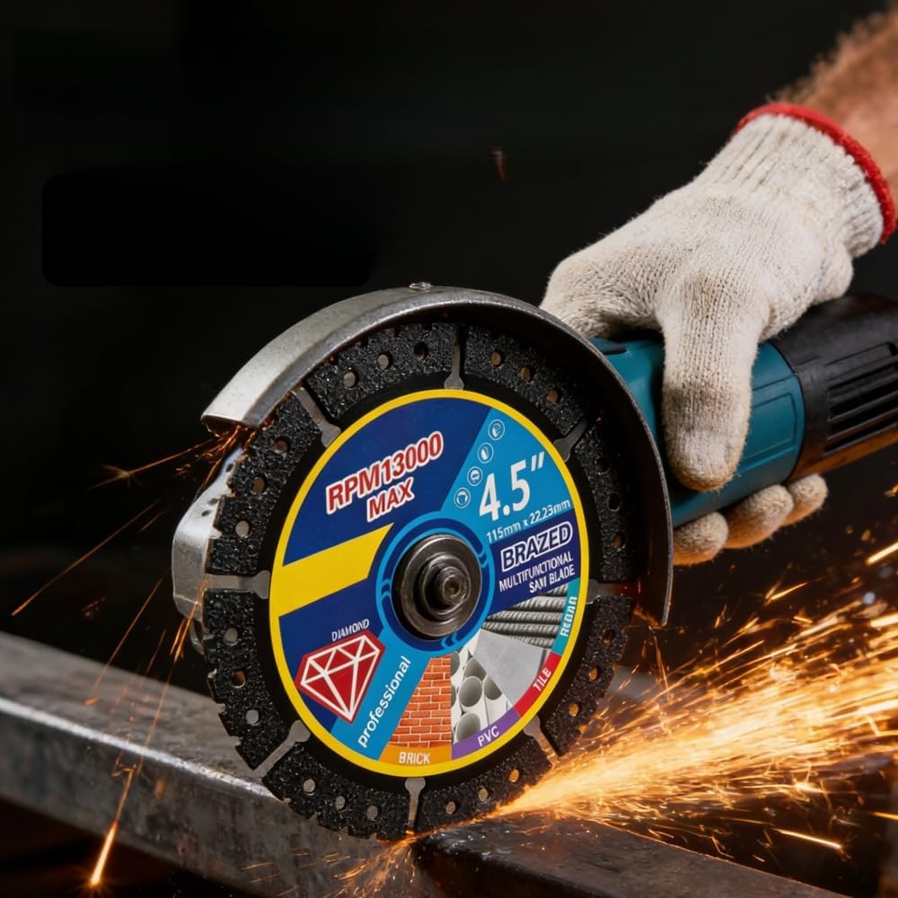 Tarcza tnąca do szlifierek kątowych, stop stali nierdzewnej, żelazo kamień, uniwersalna tarcza szlifierska, odpowiednia do rur metalowych i materiałów budowlanych (10)