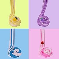 Vista 5 de 15 paquetes de kit de sustancia moldeable de mantequilla de dos colores, antiadherente, juguete de masa viscosa súper suave, regalos de cumpleaños