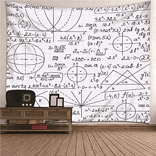 Tapiz extra grande, tapices de pared retro de poliéster blanco y negro de 138 pulgadas de ancho x 101 pulgadas de alto (350 x 256 cm) decoración de habitación