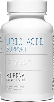 Alerna Kidney Health Uric Acid Support - Supports Normal Function & Uric Acid Levels (W/Tart Cherry, Celery Extract, Turmeric, Quercetin, and more)