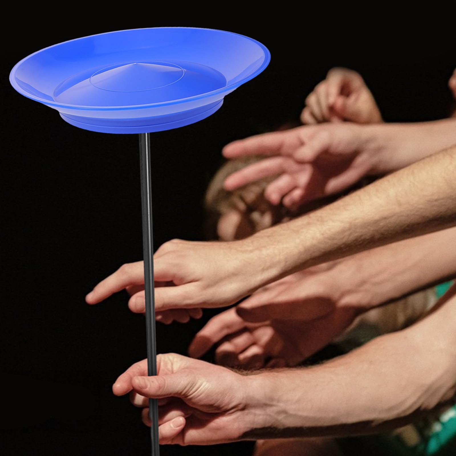HOMSFOU Set di Giocoleria per Principianti con 4 Piatti Rotanti Colorati e Bastoncini da Circo, Kit per Abilità Circensi e Performance Teatrali, Giocattolo da Circo Resistente e Portatile