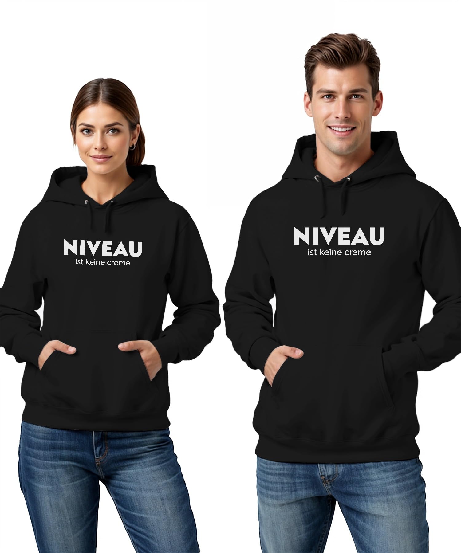Niveau ist Keine Creme Spruch Humor Sarcasmus Wortsspiel Lustig Unisex Hoodie Hoodie