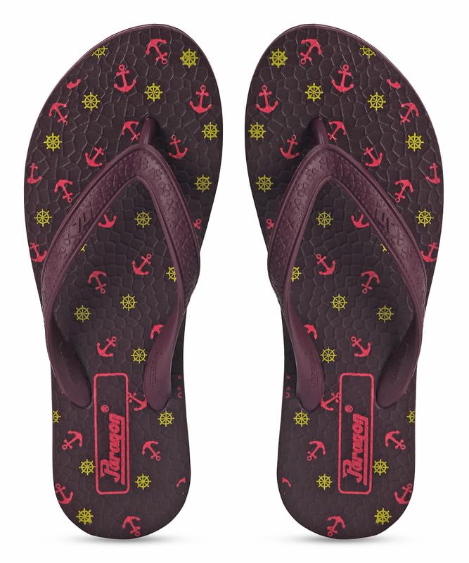PARAGON HWK3732L Womens Hawai Slippers | Comfortable Everyday Waterproof Flip Flops with Cushioned Footbed, Sturdy Straps and Stylish Design | Indoor Outdoor Wear Purple (B0D2XX2STP) Amazon Price History, Amazon Price Tracker
