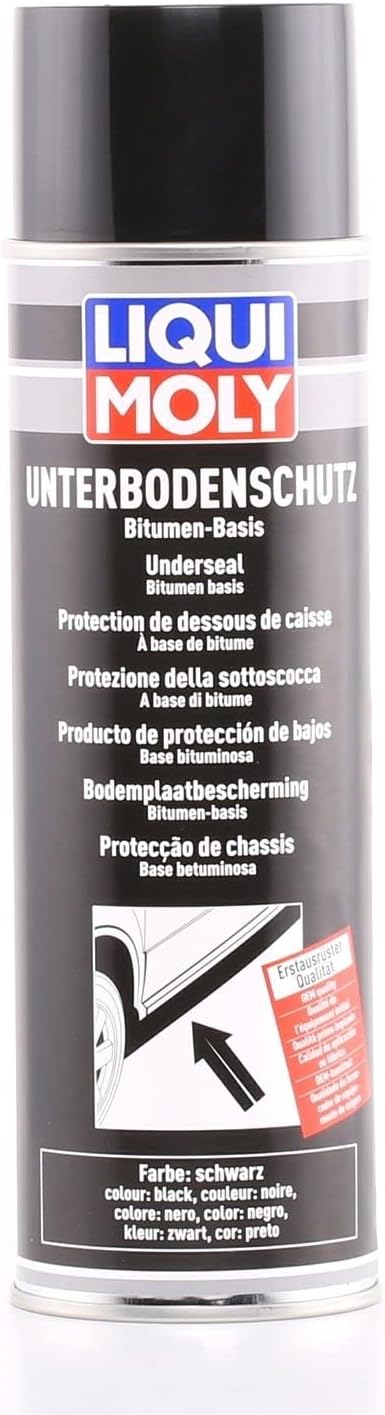 LIQUI MOLY Underseal Bitumen, black (Spray) | 500 ml | Body protection | Underbody protection | SKU: 6111