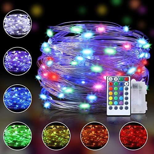 LED Fairy Lights Battery, 20 m 200 LEDs Light Tube with Remote Control Music Control Modes, IP65 Waterproof for Indoor Outdoor Room, Balcony, Garden, Party, Wedding, Christmas etc. (Colourful)