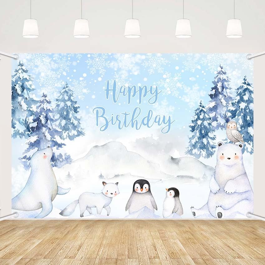 MEHOFOND 7x5ft Christmas Backdrop Santa's Toyshop Photography Background Vintage Rustic Wooden House Winter Night Cottage Gift Xmas Tree Family Holiday Party Decoration Portrait Photo Studio